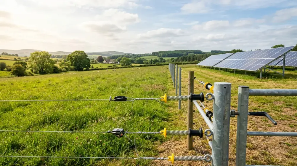 Agricultural Solar Fencing Field